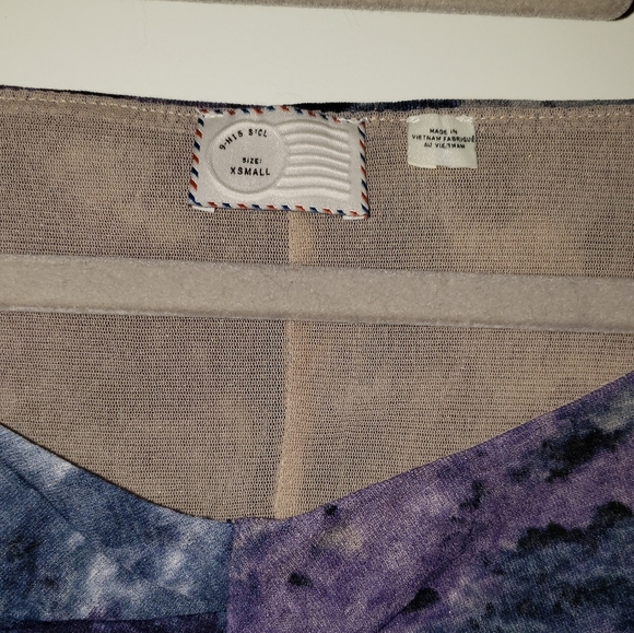 Anthropologie Postmark Tie Dye XS Top - Picture 3 of 4